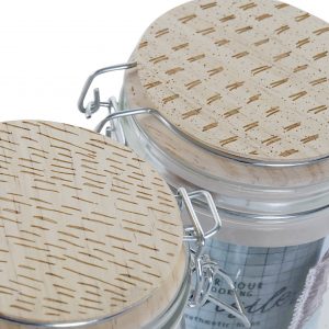 BOTE HERMETICO CRISTAL 9X12,5X13,5 750 ML. 2 SURT.