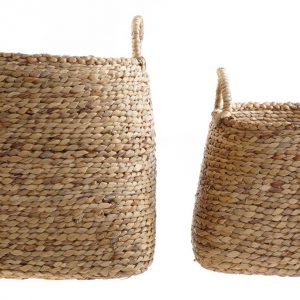 CESTA JUNCO 44X44X45 NATURAL MARRON