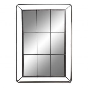 ESPEJO METAL 81X6X120 NEGRO