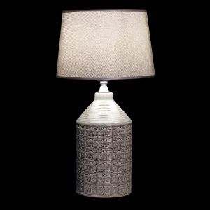 LAMPARA SOBREMESA PORCELANA POLIESTER 30X30X57