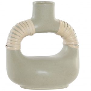 JARRON PORCELANA 14X10,5X16 VERDE