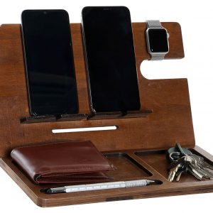 ORGANIZADOR MADERA 30X19X6 ESCRITORIO NATURAL