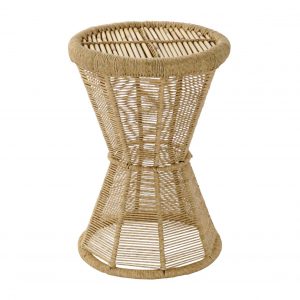 MESITA AUXILIAR BAMBU METAL 40X40X56 NATURAL