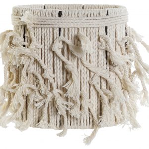 PORTAVELA ALGODON CRISTAL 15X15X14,5 BLANCO
