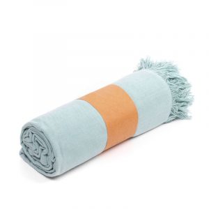 CUBRECAMA 180X240 ALG. FLECOS VERDE AGUA (4 - 8)