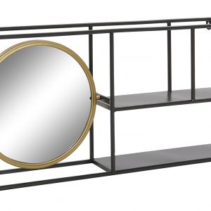 ESTANTERIA PARED METAL ESPEJO 74,5X12X35 ESPEJO