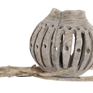 LAMPARA SOBREMESA SAUCE 65X38X40 TRONCO NATURAL