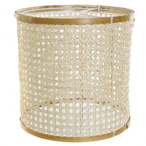 PANTALLA BAMBU 30X30X30 BLANCO