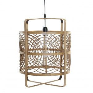LAMPARA TECHO BAMBU 37X37X46 NATURAL