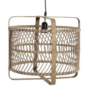 LAMPARA TECHO BAMBU 39X39X35 NATURAL