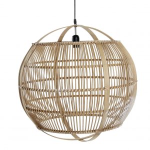 LAMPARA TECHO BAMBU 55,5X55,5X55 NATURAL
