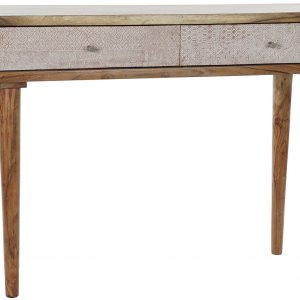 CONSOLA ACACIA METAL 118X40X78 NATURAL