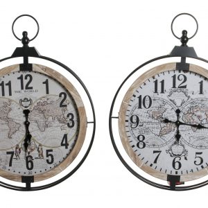 RELOJ PARED METAL MDF 70X6X88 2 SURT.