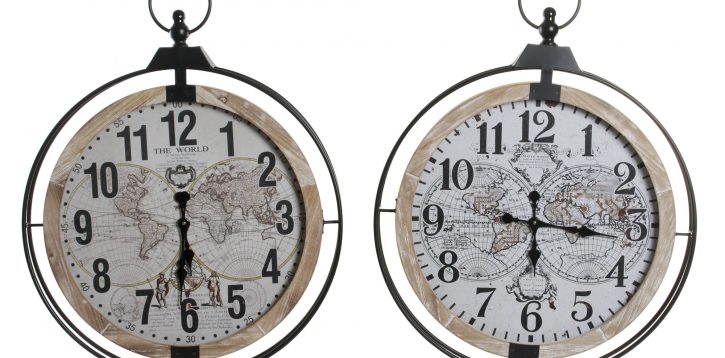 RELOJ PARED METAL MDF 70X6X88 2 SURT.