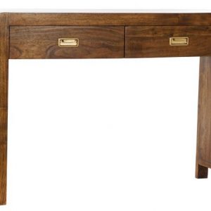 CONSOLA ACACIA 110X27,5X76 NATURAL MARRON