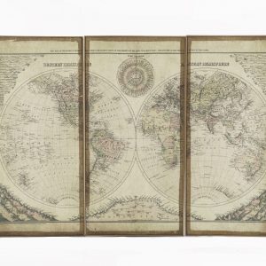 TRIPTIQUE PLANISPHERE 80X120