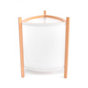 "LAMPARA SOBREMESA BASE BAMBU ""E14""