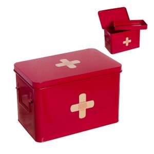 BOTIQUIN METAL TIRITAS ROJO L