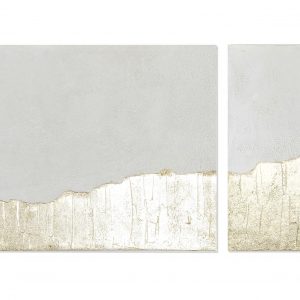 CUADRO SET 2 LIENZO MDF 101,5X3X76 ABSTRACTO