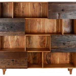 ESTANTERIA MADERA RECICLADA ACACIA 160X42X152,5