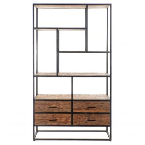 ESTANTERIA MADERA RECICLADA MANGO 100X37X180