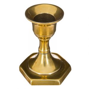 CANDELERO DE METAL DORADO H7,5