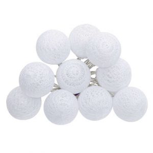 LED GUIRNALDA BLANCA 10 BOLAS D6