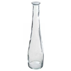 JARRON DE VIDRIO RECICLADO TRANSPARENTE H80