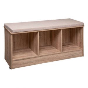 BANCO DE MADERA 3 FUNDAS MIX NATURAL