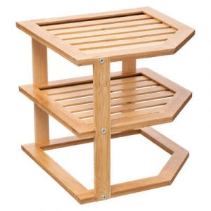 ESTANTE DE BAMBU 2 NIVELES