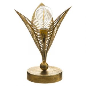 LAMPARA LED PAN DE ORO EN METAL H24,5
