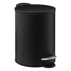 PAPELERA CIERRE SUAVE NEGRO 3 L