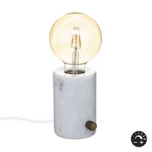 LAMPARA SABA MARMOL "DIMM" H11,5 BLANCO