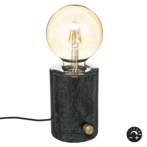 LAMPARA SABA MARMOL "DIMM" H11,5 NEGRO