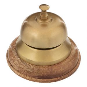 TIMBRE, ARBOL DE MANGO, DORADO, D12,5 CM