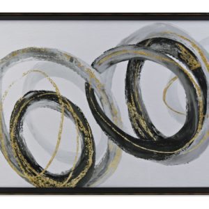 CUADRO MDF CRISTAL 120X6X80 ABSTRACTO ENMARCADO